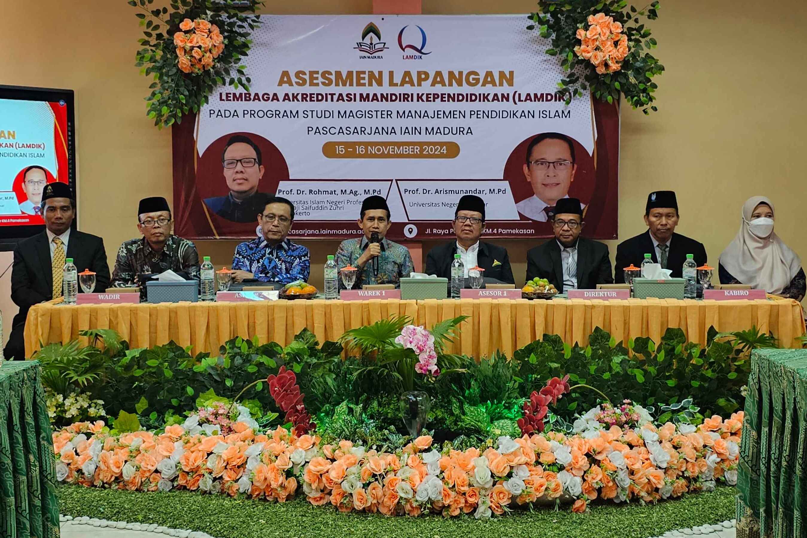 PROGRAM STUDI MAGISTER MANAJEMEN PENDIDIKAN ISLAM PASCASARJANA IAIN MADURA SUKSES GELAR ASESMEN LAPANGAN LAMDIK